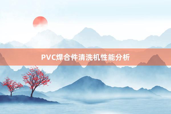 PVC焊合件清洗机性能分析