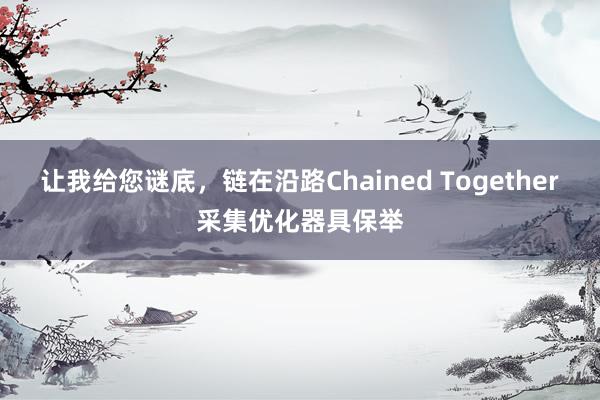 让我给您谜底，链在沿路Chained Together采集优化器具保举