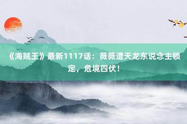 《海贼王》最新1117话：薇薇遭天龙东说念主锁定，危境四伏！